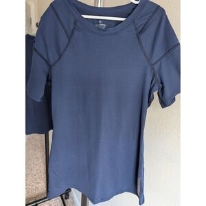 Tommie Copper Kids Navy Blue Short Sleeve Compression Shirt Size Medium M